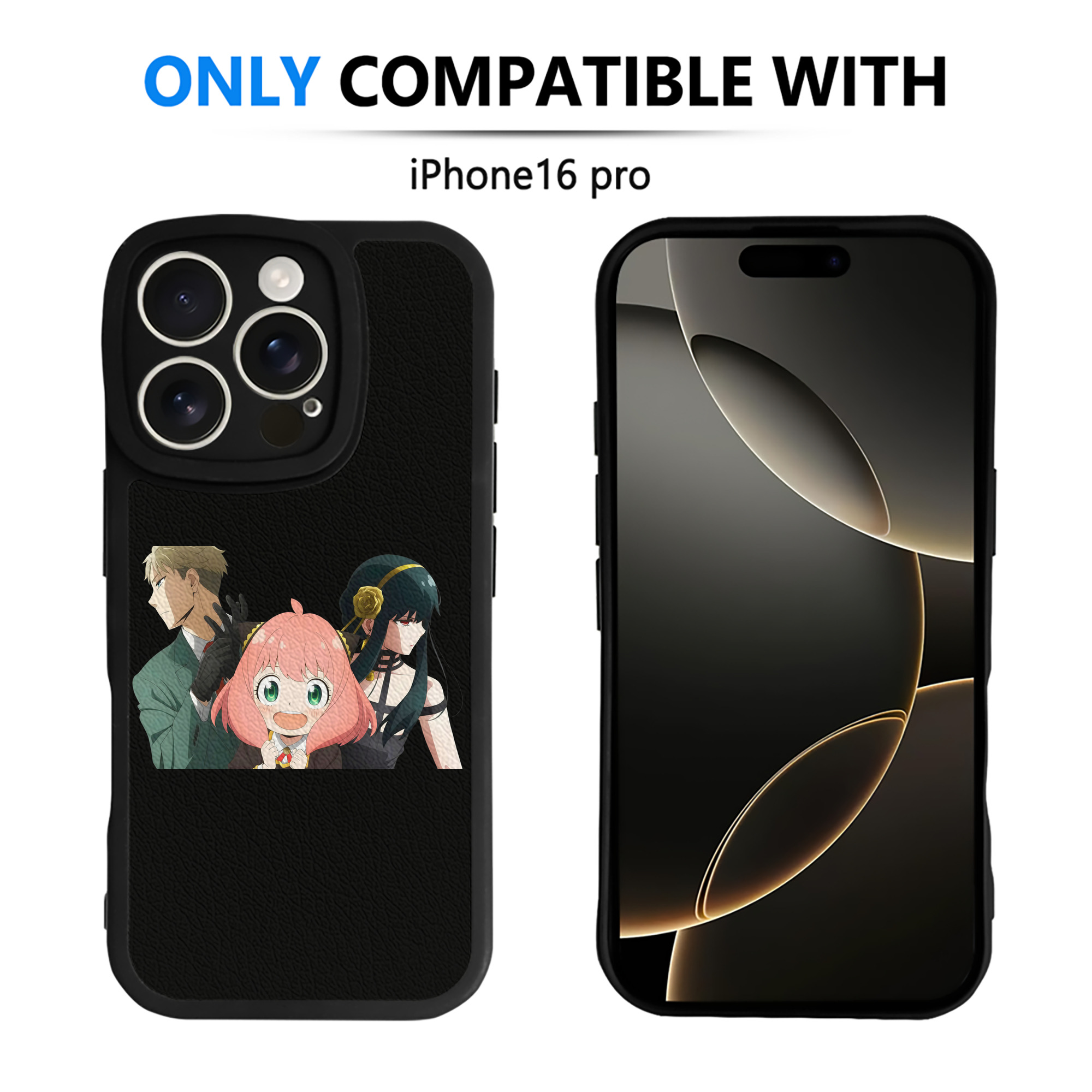 （画像用） SPY×FAMILY间谍家家酒 【iPhone 16シリーズ対応】シリコンスマホケース（レザー調） 材質：シリコン